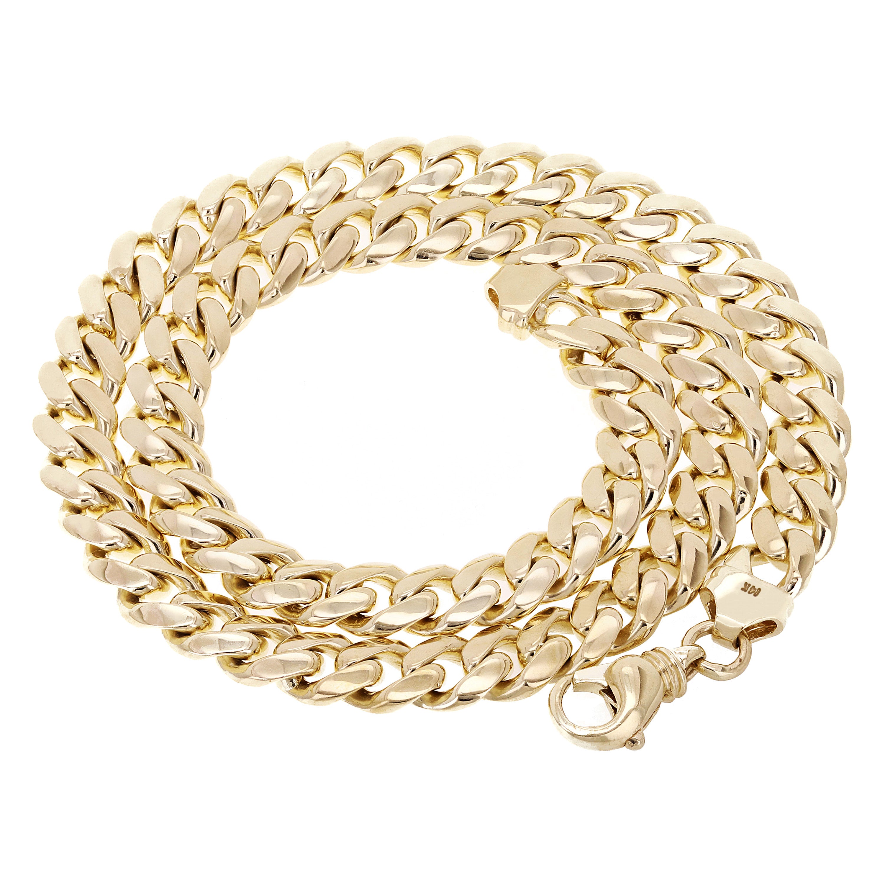 14k Yellow Gold Solid Heavy Miami Cuban Chain Necklace 18" - 28" 10mm Questions & Answers